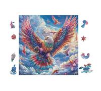 Puzzle De 100 Piezas para Adultos Montaña del Águila 28x28cm Regalo De Jubilación para Mayores Ideal para Salud Cerebral Entrenamiento De Memoria Regalo