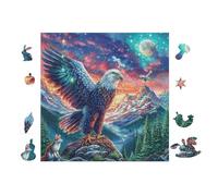 Puzzle De 100 Piezas para Adultos Montaña del Águila Galaxy 28x28cm Regalo De Graduación para Estudiantes Ideal para Entrenamiento Cerebral Relajación Después De Los