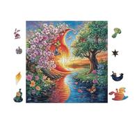 Puzzle De 100 Piezas para Adultos Pájaro with Arcoíris Wings 28x28cm Apto para Niños Ideal para Interacción Padres-Hijos Mejora La Concentración De Los Niños Regalo