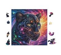 Puzzle De 100 Piezas para Adultos Pantera Negra 28x28cm Ideal para Actividades En Interiores Días De Lluvia Fines De SeHombrea Tiempo En