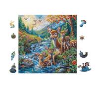 Puzzle De 100 Piezas para Adultos Pareja de cisnes Lake 28x28cm Nivel Intermedio para Mejora De Habilidades Ideal para Entrenamiento De Pensamiento Lógico