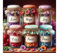 Puzzle de 100 Piezas para Adultos y Niños, Esperanza, Paz, Fe 100 Piezas Rompecabezas Adultos, DIY Entretenimiento Creativo, Divertido, Juego de Habilidad para Toda La Familia