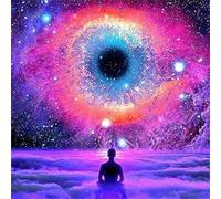 Puzzle de 100 Piezas para Adultos y Niños, Meditación cósmica 100 Piezas Rompecabezas Adultos, DIY Entretenimiento Creativo, Divertido, Juego de Habilidad para Toda La Familia