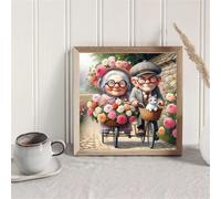 Puzzle de 100 Piezas para Adultos y Niños, Pareja en Bicicleta 100 Piezas Rompecabezas Adultos, DIY Entretenimiento Creativo, Divertido, Juego de Habilidad para Toda La Familia