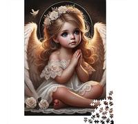 Puzzle de 1000 Piezas Ángel Rezando de Papel para Adultos Puzzle Educativo Relajación Decoración de Pared 52x38cm/1000pcs