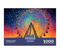 Puzzle De 1000 Piezas, Aurora Ferris ruedaRompecabezas Clásicos, Imposible Juego De Habilidad para Toda La Familia, Colorido Juego De Mesa -Amusement Park, Decoración del Hogar 70x50cm/1000pcs