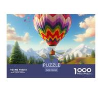 Puzzle De 1000 Piezas Balón de Aire calienteDesafíos Extra Divertidos Pasatiempo Creativo Snow Mountain Plateau Regalo, Diversión para Adultos Y Niños Mayores 70x50cm/1000pcs
