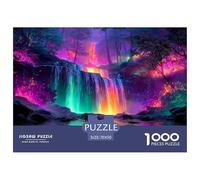Puzzle De 1000 Piezas - Cascada del Arco Iris, Un Desafiante Acertijo, Paisaje artístico, Regalos para Hombres, Rompecabezas De Decoración Familiar 70x50cm/1000pcs