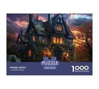 Puzzle De 1000 Piezas, CastilloRompecabezas Clásicos, Imposible Juego De Habilidad para Toda La Familia, Colorido Juego De Mesa -Horror House, Decoración del Hogar 70x50cm/1000pcs