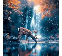 Puzzle de 1000 Piezas,Ciervos del Lago Grove Puzzle para Adultos,Un Desafiante Acertijo,Juegos de Rompecabezas para Toda la Familia,Rompecabezas Adultos DIY Arte