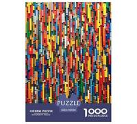 Puzzle De 1000 Piezas Colored Building Blocks Desafíos Extra Divertidos Pasatiempo Creativo Artistic Patterns Regalo Creativo Para La Relajación Para Adultos Y Niños Mayores De 12 Años 70x50cm/1000pcs