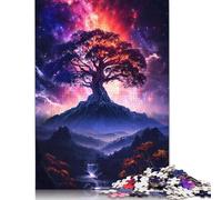 Puzzle de 1000 piezas con diseño de árbol antiguo de los principios, para adultos, rompecabezas de madera, entrenamiento cerebral, desafío, juego, entretenimiento, regalos, actividad familiar (75 x 50