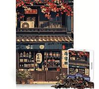 Puzzle de 1000 Piezas con diseño de escaparate japonés Vintage para Adolescentes Ideal para el Bienestar Mental, la relajación y el Ocio Bordes definidos Regalo conmovedor (38x52cm)