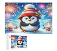 Puzzle de 1000 piezas con diseño de pingüinos de animales, juego de habilidad desafiante para toda la familia, niños a partir de 12 años, 75 x 50 cm