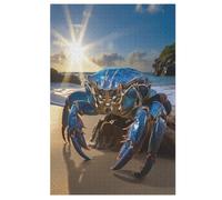 Puzzle de 1000 piezas de cangrejo - Puzzles de madera para adultos y niños - Decoración interior (78 × 53 cm)