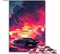 Puzzle de 1000 Piezas de Coches Deportivos clásicos de Colores de Madera, Rompecabezas de Alta dificultad para Adolescentes, 50x75cm, un Regalo Ideal para Navidad o cumpleaños