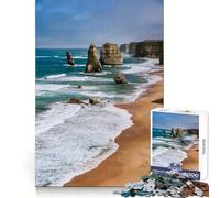 Puzzle de 1000 Piezas de la Costa de los Doce Apóstoles, Australia, para Adultos Ejercicio Inteligente, distracción Suave, Bordes precisos, (50x75cm)