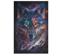 Puzzle de 1000 piezas de madera de lobos de niebla, desafiante juego de habilidad para toda la familia, niños a partir de 12 años (78 x 53 cm)