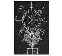 Puzzle de 1000 piezas de madera de mito vikingo, adecuado para adultos y niños a partir de 12 años, gran regalo, 78 x 53 cm