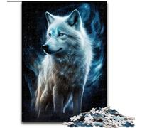 Puzzle de 1000 Piezas de Madera de un Hermoso Lobo Rompecabezas de Alta dificultad para Adolescentes 50x75cm Un Regalo Ideal para Navidad o cumpleaños