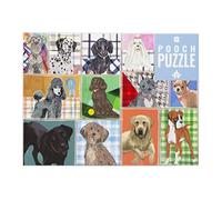 Puzzle de 1000 Piezas de Perro - Animales ilustrados con póster a Juego y Hoja de Trivia de Razas | Regalo de cumpleaños, Regalos para Adultos o niños, Mascotas, Arte de Pared