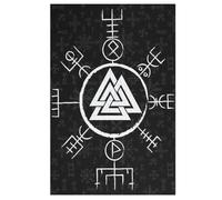 Puzzle de 1000 piezas de vikingo, artesanía de madera, rompecabezas moderno de alta calidad, DIY, para adultos y niños a partir de 12 años, (78 x 53 cm)