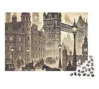 Puzzle de 1000 Piezas del Puente Histórico en Papel para Adultos 52x38cm/1000pcs