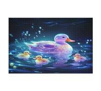 Puzzle de 1000 piezas, diseño de pato para adultos y niños, rompecabezas de madera para adultos, regalos (75 x 50 cm)