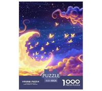 Puzzle De 1000 Piezas Estética Noche EstrelladaDesafíos Extra Divertidos Pasatiempo Creativo MariposaRegalo Creativo para La Relajación para Adultos Y Niños 38x26cm/1000pcs