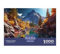 Puzzle De 1000 Piezas LagosDesafíos Extra Divertidos Pasatiempo Creativo Autumn Plateau Regalo Creativo para La Relajación Juguete Colorido para Niños De 8 A 12 Años 70x50cm/1000pcs