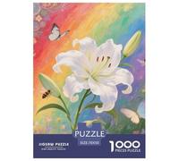 Puzzle De 1000 Piezas LilyDesafíos Extra Divertidos Pasatiempo Creativo Bee Juego Familiar Regalo Juguete Colorido para Niños De 8 A 12 Años 70x50cm/1000pcs