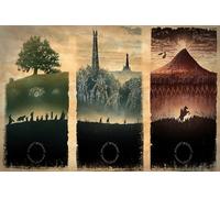 Puzzle de 1000 Piezas, Lord of The Rings, Puzzles Impossible Puzzle para Adultos Y Niños, Juego de Aprendizaje Niños, Juguete, Regalo para Hogar 75 x 50 cm