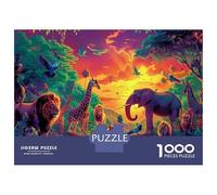 Puzzle De 1000 Piezas, Mundo Animal, Juegos De Rompecabezas para Toda La Familia, Varios Animales, Regalo Creativo para La Relajación 38x26cm/1000pcs