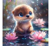 Puzzle de 1000 Piezas,Nutria del Lago Lotus Puzzle para Adultos,Un Desafiante Acertijo,Juegos de Rompecabezas para Toda la Familia,Rompecabezas Adultos DIY Arte