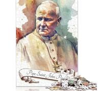 Puzzle de 1000 Piezas Papa San Juan Pablo II, Rompecabezas para Adultos, Juguetes educativos, Juegos, decoración Familiar (38 x 26 cm)