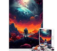 Puzzle de 1000 Piezas para Adolescentes Astronauta perdido Juguetes antiestrés Regalos de Amigo Invisible Juegos educativos Mejora el Amor en Pareja tamaño 38x52cm