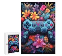 Puzzle de 1000 piezas para adolescentes, controlador de juegos florales, rompecabezas para adultos, juego de pensamiento, entrenamiento de memoria, interacción entre padres e hijos, 1000 unidades