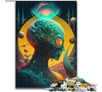 Puzzle de 1000 Piezas para Adolescentes, diseño de Extraterrestres, Juego Familiar, desafío difícil, Potencia el Amor en Pareja tamaño 26x38cm
