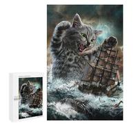 Puzzle de 1000 piezas para adolescentes, gato gigante, rompecabezas para adultos, juego mental, análisis y lógica, 1000 unidades