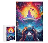 Puzzle de 1000 piezas para adolescentes juegos galácticos Odyssey -3 puzzles para adultos juego mental entrenamiento de memoria interacción entre padres e hijos, 1000 unidades