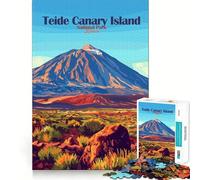 Puzzle de 1000 Piezas para Adolescentes Parque Nacional del Teide Islas Canarias España Arte de Corte Fino Juego Divertido para Entrenar la concentración y Relajarse Regalo Ideal para Navidad