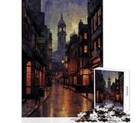 Puzzle de 1000 Piezas para Adolescentes pintorescas Calles de Londres Reino Unido decoración del hogar Juguetes Regalos de cumpleaños Juegos educativos Mejora del Amor en Pareja tamaño 38x52cm