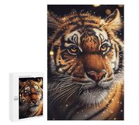 Puzzle de 1000 piezas para adolescentes, puzles de gasa de tigre dorado, juego de pensamiento para adultos, entrenamiento de memoria, interacción entre padres e hijos, 1000 unidades