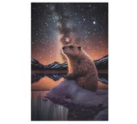 Puzzle de 1000 piezas para adolescentes, rompecabezas de castor, rompecabezas para adultos, rompecabezas de madera, juego de descompresión, puzzles de juguete 78 × 53 cm