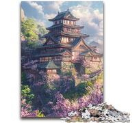 Puzzle de 1000 Piezas para Adolescentes: Un Castillo japonés, difícil de completar, Pero Divertido y Divertido Regalo de cumpleaños, Regalos, Arte Mural 38x26cm