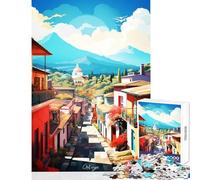Puzzle de 1000 Piezas para Adolescentes Visita Antigua Juguetes antiestrés Gran Regalo para Juegos Juegos Divertidos Difíciles y desafiantes Tamaño 38x26cm