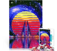 Puzzle de 1000 Piezas para Adultos Abundancia y Descubrimiento Juguetes educativos de Aprendizaje Lista de Deseos con Papá Noel 38x26cm