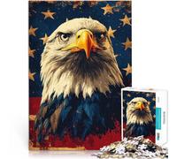 Puzzle de 1000 Piezas para Adultos Águila Calva Americana Competición de Velocidad de Manos Juguetes de decoración del hogar 38x26cm