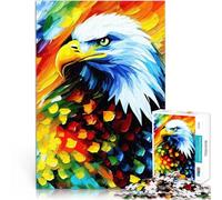 Puzzle de 1000 Piezas para Adultos Águila Calva Americana Fuerte Juegos educativos Decoración del hogar Regalos de cumpleaños 38x26cm