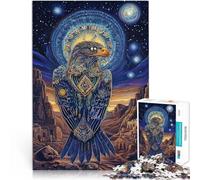 Puzzle de 1000 Piezas para Adultos Águila de Color fantasía para el Juguete de desafío de Juego Educativo Gran Regalo 50x70cm